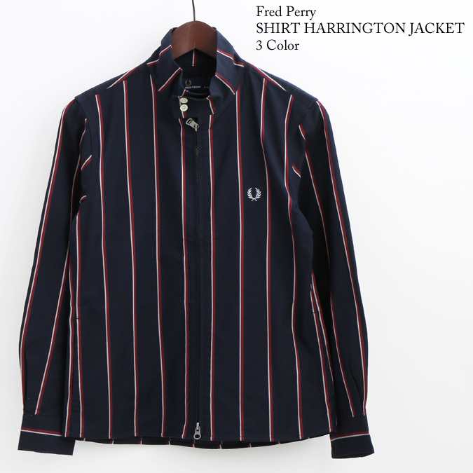 フレッドペリー Fred Perry ハリントンジャケット シャツ 3色