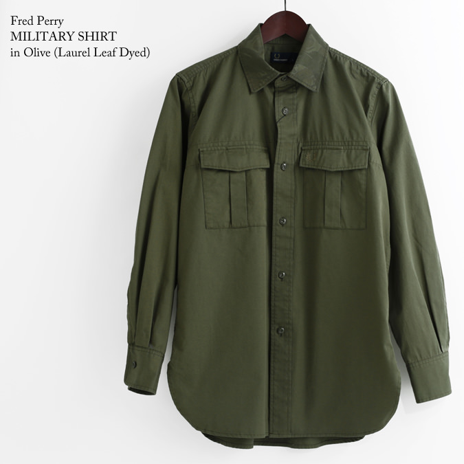 フレッドペリー Fred Perry ミリタリーシャツ 長袖シャツ