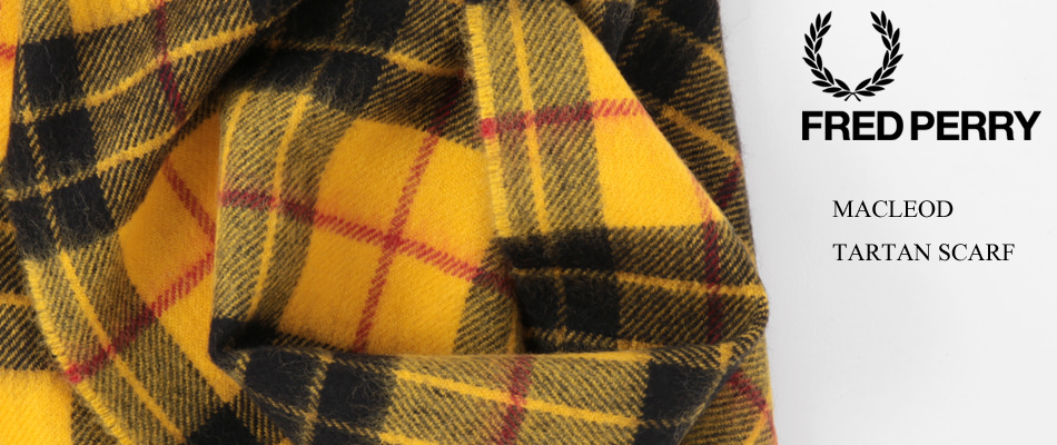 ②【新品】FRED PERRY　ラムズウールタータンスカーフ 楽天市場】【SOLDOUT】FRED PERRY フレッドペリー ラムズウール