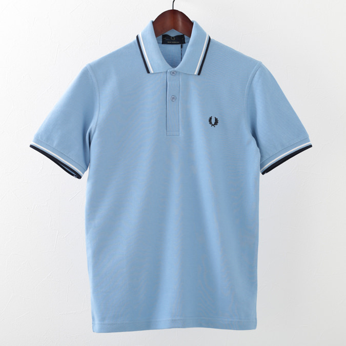 フレッドペリー Fred Perry ポロシャツ ポロ 英国製 M12N 明るい