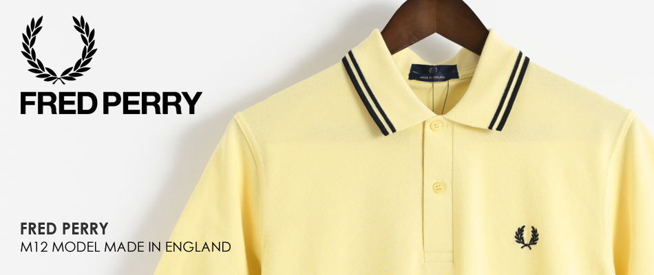 フレッドペリー Fred Perry ポロシャツ ポロ 英国製 M12N LAST1