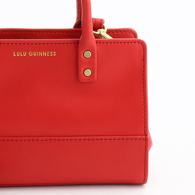 ルルギネス LULU GUINNESS ミニバッグ Smooth Leather Mini Daphne Red