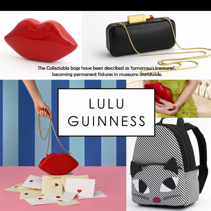 ☆希少☆LULU GUINNESS ハンドバッグ　美品　glamor girl SALE/新作*Lulu Guinness ルルギネス LARGE LIP 唇型 ショルダー (Lulu