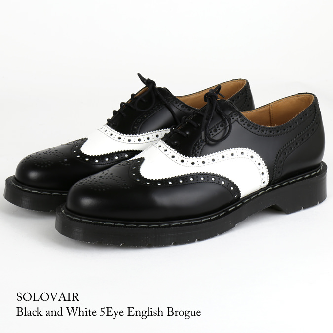 SOLOVAIR ソロヴェアー 革靴 ブローグレザーシューズ イングリッシュ